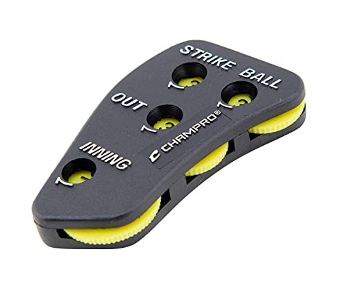 Champro A042P Umpire Indicator With 4 Optic Yellow Dials (Black) #TOP1