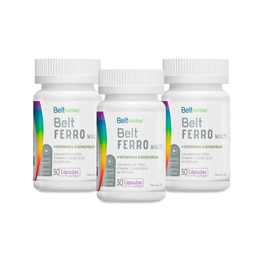 3x Multivitamínico Belt Ferro Com Vitamina C Ácido Fólico - Belt Nutrition