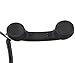 SANOXY Phone Retro Handset (3.5mm) Mic Retro POP Cell Phone Handset for Mac iPhone Ipad,Nokia Gift Item (Black)