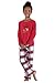 Pijama Familiar de Navidad Invierno Dos Piezas Pantalon y Camiseta Conjunto Mama...
