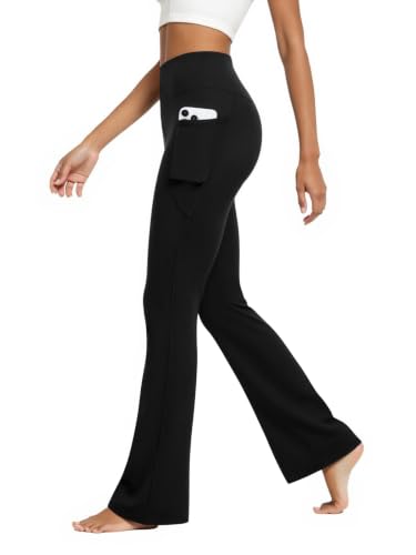 DLOODA Flare Leggings for Women with Pockets