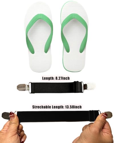 Elastic Heel Straps for Flip Flops Thong Sandals Slippers, Shoe Straps for Beach Casual Arch Support Flip-Flop4