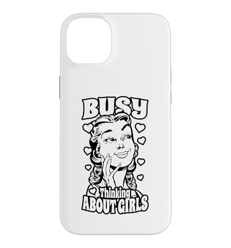 Busy Thinking About Girls ���Y�r�A�� ���B���e�[�W �|�b�v�A�[�g LGBTQ ���̎q �X�}�z�P�[�X iPhone 14 Plus �p