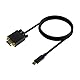 AISENS - A109-0692 - USB-C-auf-VGA-Konverterkabel, USB-C/M-Hdb15/M, Schwarz, 0,8 m