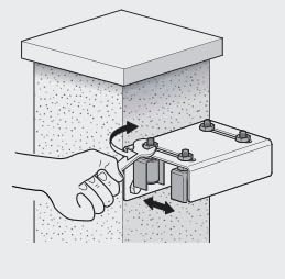 Sliding Gate Components: Track, Stop, Guide & Double Bearing Wheel (Large Guide Bracket)