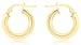 Produktbild Carissima Gold Damen 9k (375) Gelbgold 15mm Poliert Rund Tube Creole Klappbar Post Ohrringe 1.52.5689