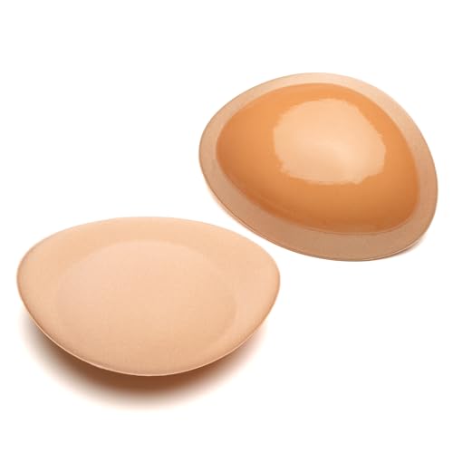 Image of Sticky Bra Inserts, Soft Lightweight Adhesive Bra Pads Push up Bikini Padding Reusable Washable Breast Enhancer