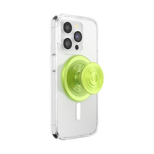 PopSockets: PopGrip for MagSafe - Stand and Grip for Mobile Phones and Cases with an Interchangeable Top - Ripple Irdscnt Absinthe