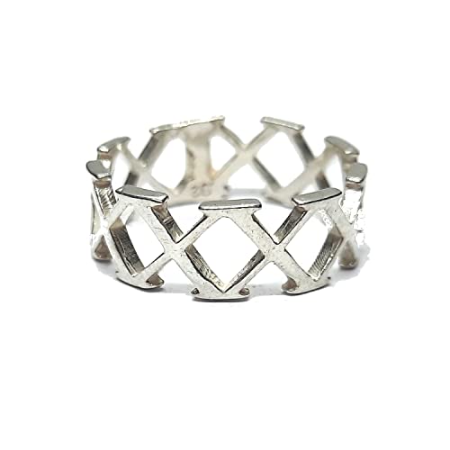 Bague en argent 925 massif 8 mm fait main, une alliance d'exception