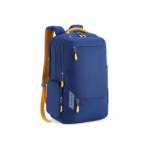 Image of American Tourister Brett 4.0 | 31 Ltrs | 3 Compartments | Bottle Pocket | Ergonomic Padded Back Panel & Shoulder Straps | Laptop Backpack | 1 Year International Warranty | Blue Ink
