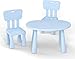 Produktbild CTC Kindertisch- und Stuhlset, tragbarer Kindertisch, Babyspiel-Baustein-Spielzeugspieltisch, Graffiti-Lerntisch/Blau/Tabelle×1×2 / Stuhl