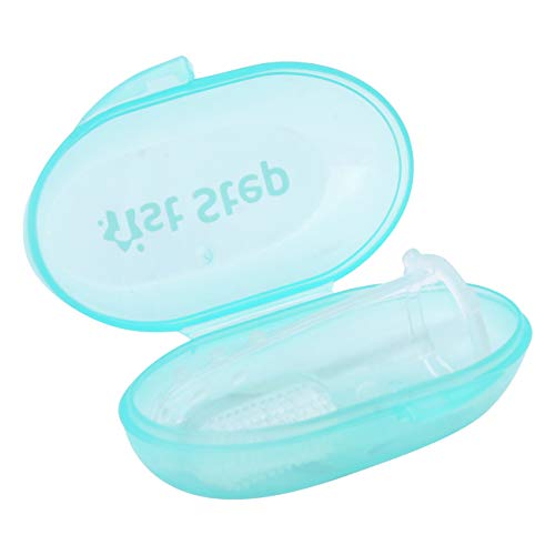 Image of 1st Step Silicone Finger Brush Pack of 2 (Mint Green)