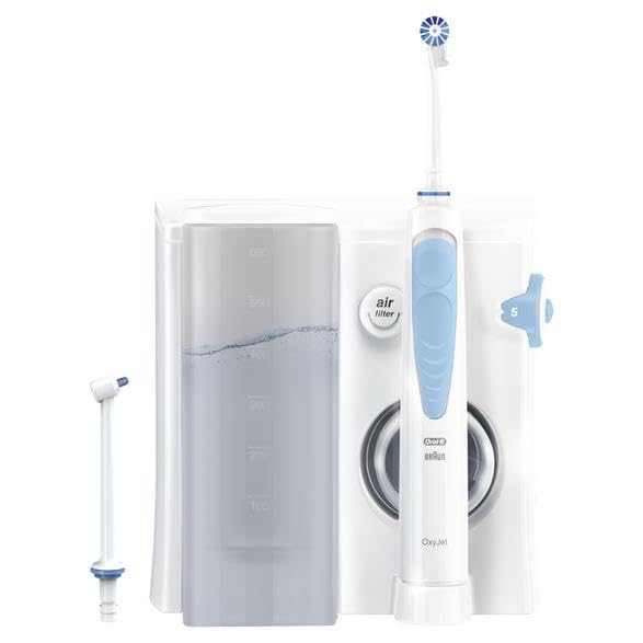 Oral-B Oral Health Center Irrigator Für Sanfte Reinigung Interdentalräume, Ergänzung Für Zahnbürste, 1 Spitze Oxyet, 4 Wasserstrahle, 5 Modi, Weiß