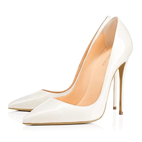 Talons aiguilles de 4 pouces dorés et chaussures de fête confortables pour femmes élégantes