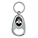 Graphics and More Looney Tunes Sylvester Face Keychain Chrome Metal Spinning Oval Bottle Opener