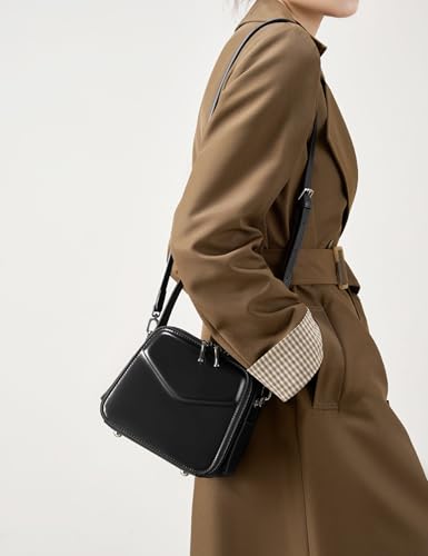 Leather Crossbody Bags for Women Shoulder Bag Genuine Leather Purse Cross Body Handbag Multiple Pockets4