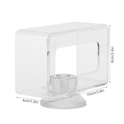 Feeding Ring Aquarium, Growth Fish Feeding Ring for Maintain Water Quality (Small size 6 * 10cm), transparent, Small size 6*10cm - Image 4