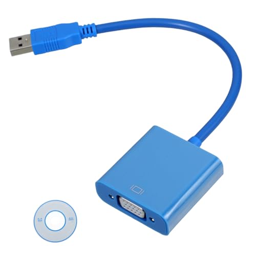 KOMBIUDA USB to Vga Adapter Cable for Display Easy Setup for Monitors and Projectors Supports Resolution No External Power Required Compatible with Windows