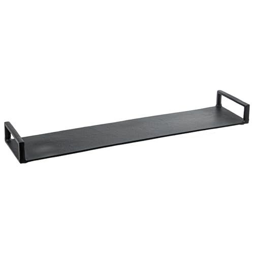 Plateau rectangulaire c/asas aluminio negro vide-poche table 61cm - 3