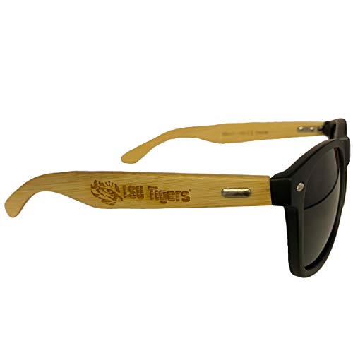 LSU Louisiana State Tigers Bamboo Arm Mens Womens Retro Unisex Sunglasses