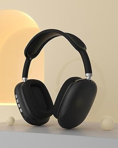 سماعة بلوتوث لاسلكية بي 9، تدعم صوت ستيريو نقي وبطاقة ذاكرة (احمر-ازرق) (اسود)