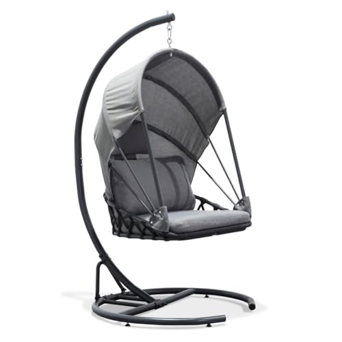 Balancelle de Jardin Lacanau 188cm Gris Anthracite