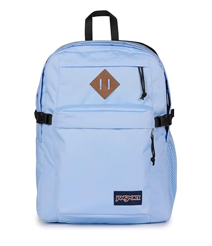 Image of JanSport Main Campus Backpack - Travel or Work backpack w 15-Inch Laptop Sleeve and Dual Water Bottle Pockets, Hydrangea