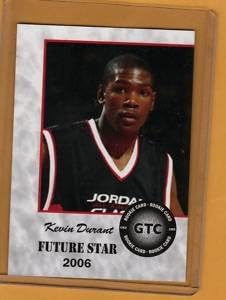KEVIN DURANT 2006 HIGH SCHOOL ROOKIE RC CARD IN APROTECTIVE SCREW DOWN CASE