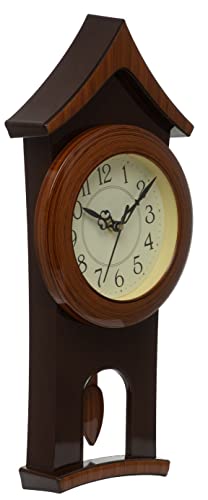 Image of Harbour Analog Stylish New Models Wall Clock with Pendulum for Home Living Room Hall Bedroom (Size Height 40 CM X Width 17.5 CM)- Home Decor Big Size Wall Clock MJ AD 19 GBG 1