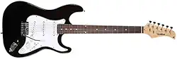 Guitarra Waldman ST111BK com 3 Captadores Single Coil 22 Trastes e Ponte Tremolo