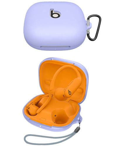 Beats Powerbeats Pro 2 用 ケース YAJOJO ワイヤレス イヤーホン 充電ケースカバー カラビナ・キーチェーン付き シリコン保護ケース 落下防止 耐衝撃 防塵 キズ防止 指紋防止 Beats Powerbeats Pro 2 対応