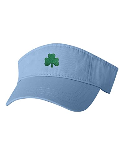 Go All Out One Size Baby Blue Visor Shamrock St. Patrick's Day Embroidered Visor Dad Hat