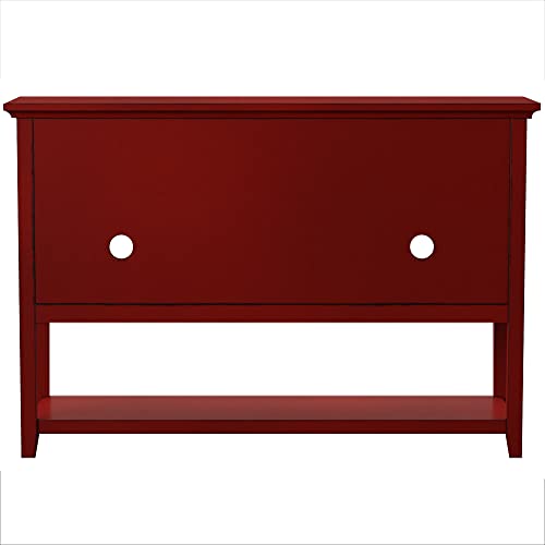Walker-Edison-Charlotte-Classic-Glass-Door-Storage-Buffet-52-Inch-Red Walker Edison Charlotte Classic Glass Door Storage Buffet 52 Inch Red