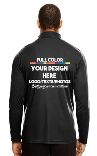 INK STITCH Men Team 365 Custom Printing Logo Texts Photos Performance Quarter Zip Pullover TT313