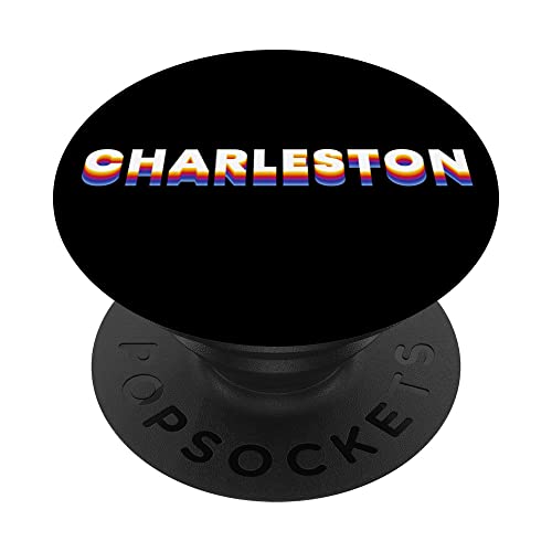 CHARLESTON SOUTH CAROLINA United States rainbow city memento PopSockets Swappable PopGrip