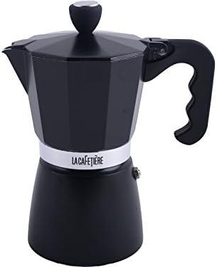 La Cafetiere ES000008 Classic Espresso Coffee Maker Percolator, 3-Cup - Black