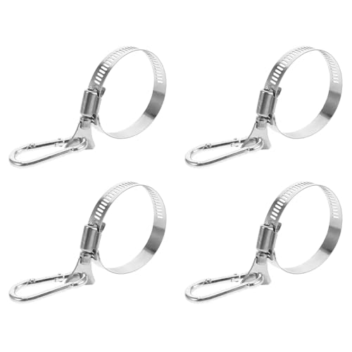 Pocoiau Resistente alla Corrosione Staffa per Asta Portabandiera Carichi Pesanti Costruzione in Acciaio Inossidabile Facile Installazione Serrata A Mano Morsetto Bandiera Resistente alla Corrosione