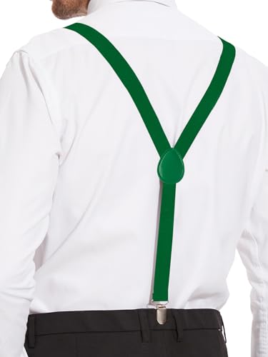 Image of habibee Suspenders and Bow Tie Set for Men, Adjustable Elastic Braces with Y-Back, Diverse Colors, Strong Clips