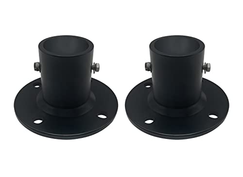 Poolzilla 2-Pack Deck Anchor Flange en Negro Mate miniatura 1