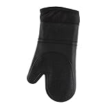 VINTORKY Silikon Ofenhandschuhe Hitzebeständig rutschfest für Backen und Grillen Wasserdichtes Silikon zu Reinigen