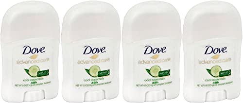 Dove Advanced Care Antiperspirant & Deodorant Stick, Cool Essentials, Travel Size 0.5 oz (14 g) (Pack of 4)