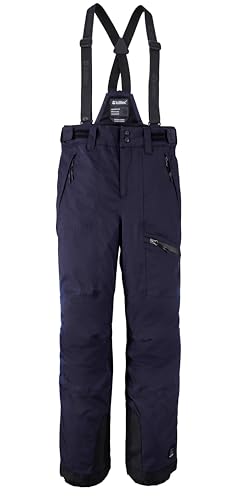 killtec Jungen Skihose mit abzippbarem Latz und Kantenschutz Boys Skihose 242, dunkelnavy, 164, 43401-000