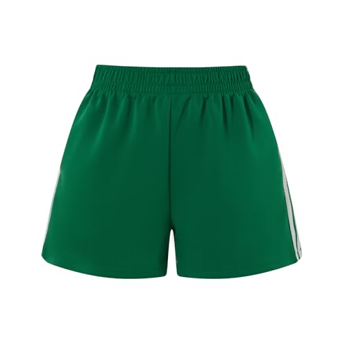 NUFIWI Women Striped Athletic Shorts Elastic Waist Wide Leg Track Shorts Casual Loose Workout Running Sweat Shorts2