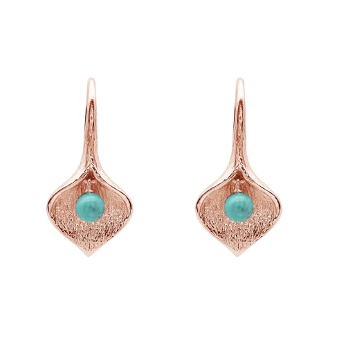 Boucles d'oreilles en argent 925 et turquoise bleue pour vos soirées