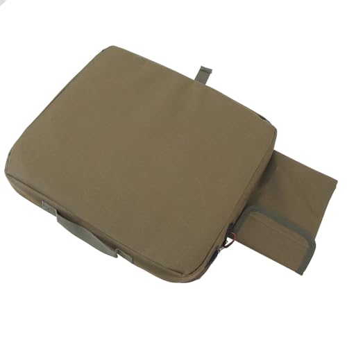 Hamwesh Sedile dello Stadio Riscaldato, Cuscino di Sedile Riscaldato Extra Largo Portatile con Manico a Tasche Laterali Piccole, Impostazione del Calore a 3 Livelli, Alimentare USB per la Pesca da