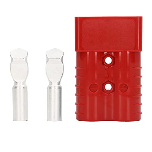 Battery Connector,350A 600V Plug Connector,SH350 Double Pole High Current Battery Quick Connector Kit for Car Boat Forklift Refrigerator and More(SH350 red), plug connector 350a 600v plug connect