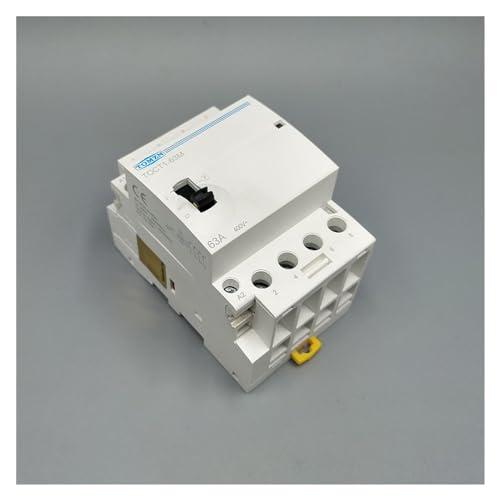 Contactor modular CA 4P 63A 230V interruptor manual carril DIN para cuadro eléctrico 3