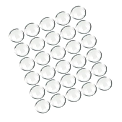 ULDIGI 200pcs Glass Flat Beads Stone Adornments for Aquarium Clear Rocks Craft Gravel Flowerpot Stone Decors Stones Decor Clear Bead Glass Rocks Vase Filler Stones Transparent