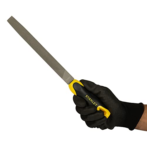 STANLEY 8" Half Round Carbon Steel Blade Hand File Bastard Cut, 0-22-501