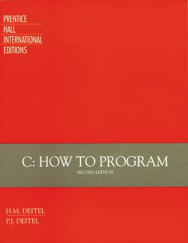 C How to Program: Amazon.co.uk: Deitel, Harvey M., Deitel, Paul J ...